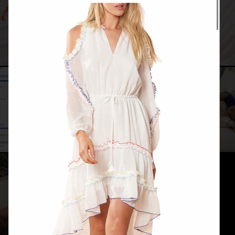 Cold shoulder ruffle dress from Shopbop